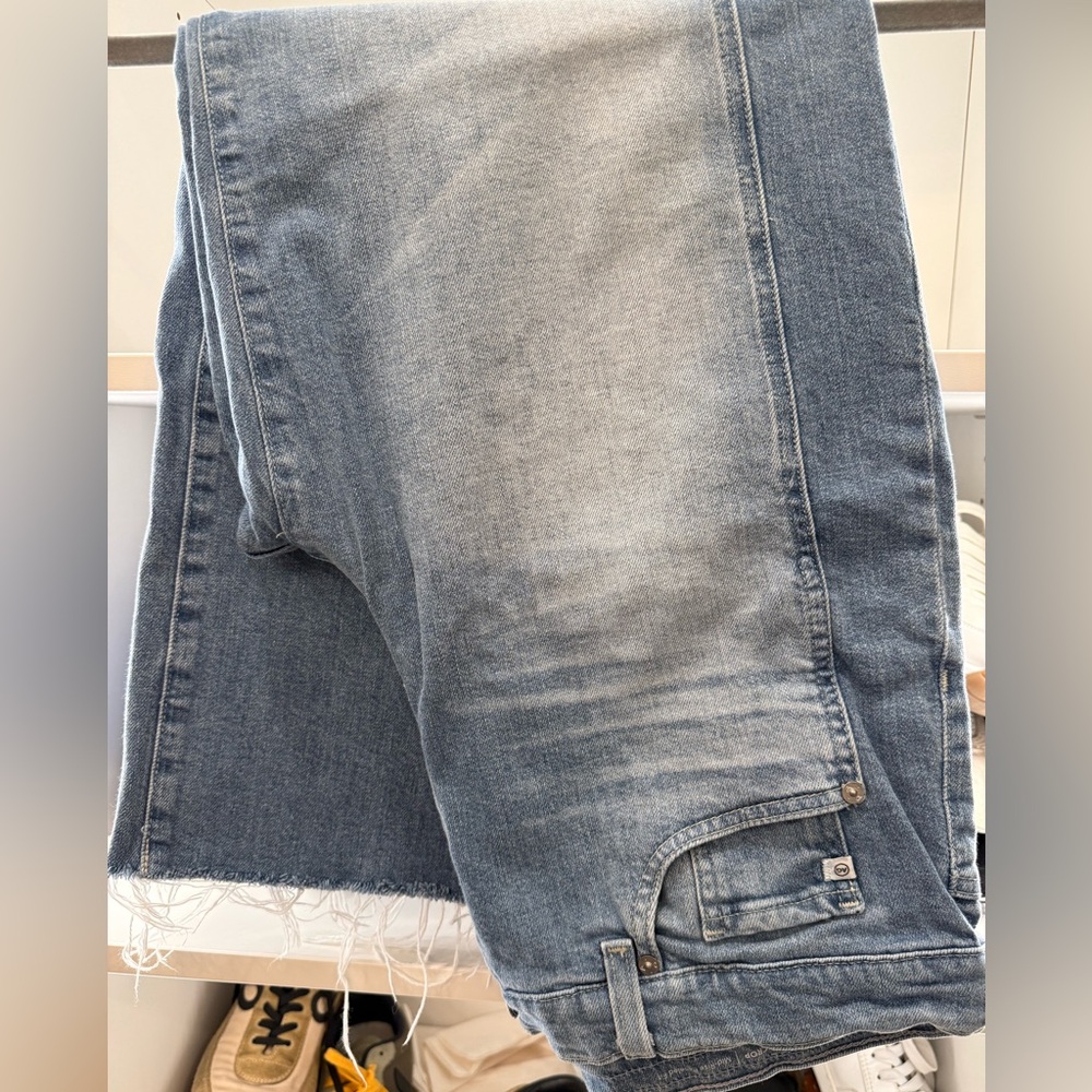 AG Saige Wide Leg Crop Panel Jean - Picture 2 of 6